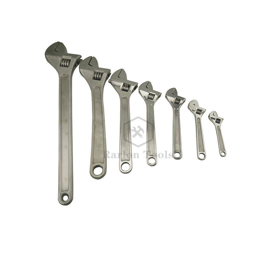 Stainless Steel Adjustable Wrench (7PCS)